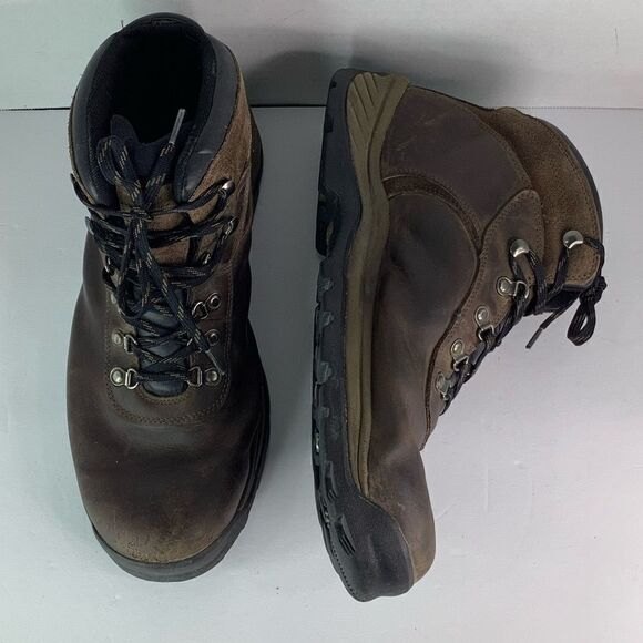 Timberland HI-TECH PEAK Men's Waterproof Hiking Brown Ankle Boots Sz 13M - Picture 2 of 10